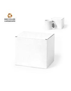 Caja presentación de cartón reciclado blanco Albury para tazas PERSONALIZABLE 2