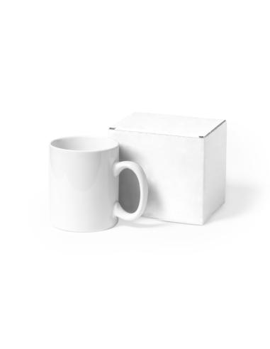 Caja presentación de cartón reciclado blanco Albury para tazas PERSONALIZABLE