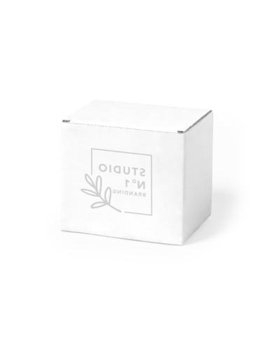 Caja presentación de cartón reciclado blanco Albury para tazas PERSONALIZABLE