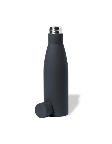 Botella agua de acero inoxidable Augusta acabado goma sin BPA 750ml PERSONALIZABLE