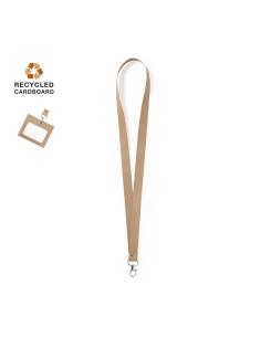 Lanyard de cartón reciclado Townsville con mosquetón metálico PERSONALIZABLE 2