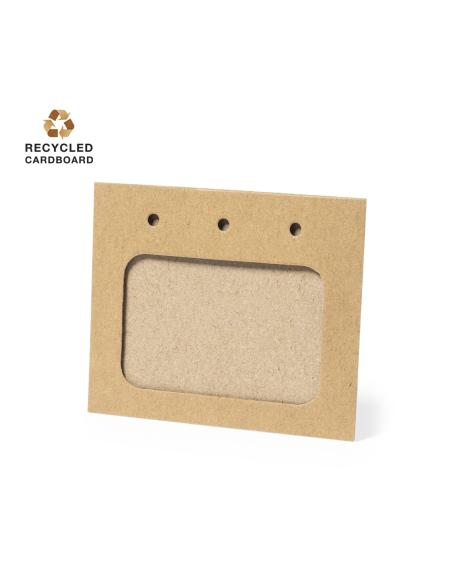 Identificador de cartón reciclado Tripoli PERSONALIZABLE