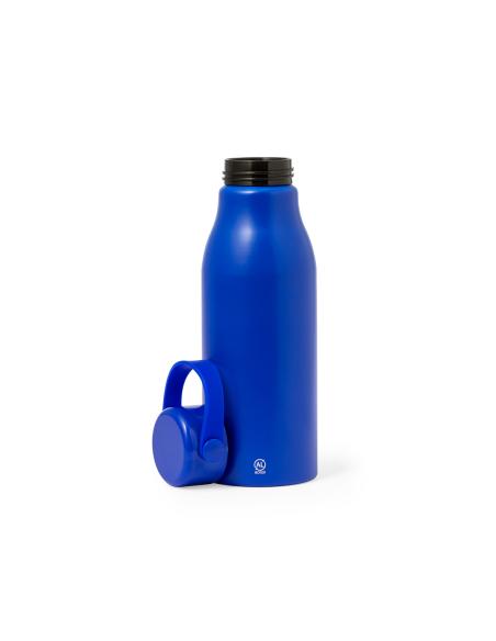 Botella agua de aluminio reciclado Ávila con asa transporte sin BPA 700ml PERSONALIZABLE