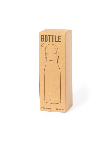Botella agua de aluminio reciclado Ávila con asa transporte sin BPA 700ml PERSONALIZABLE