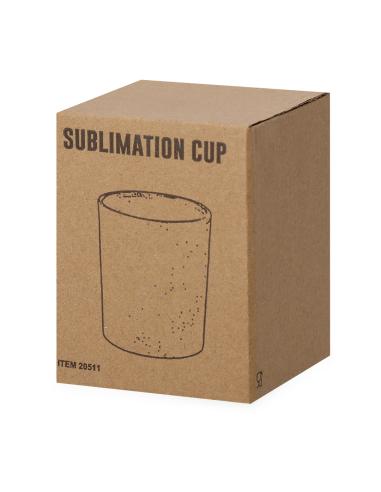 Vaso de cristal reutilizable Douala especial sublimación 330ml PERSONALIZABLE