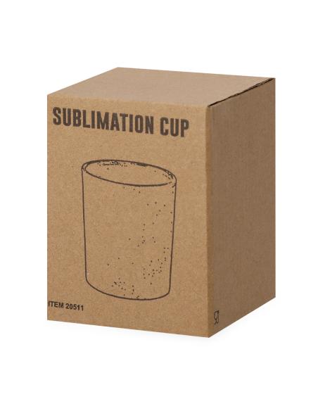 Vaso de cristal reutilizable Douala especial sublimación 330ml PERSONALIZABLE