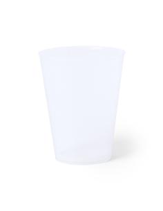 Vaso de PP Indore reutilizable con acabado translúcido flexible 500ml PERSONALIZABLE