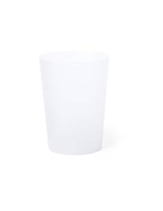 Vaso de PP reutilizable Ourense con acabado translúcido 500ml PERSONALIZABLE