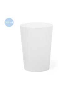 Vaso de PP reutilizable Ourense con acabado translúcido 500ml PERSONALIZABLE 2