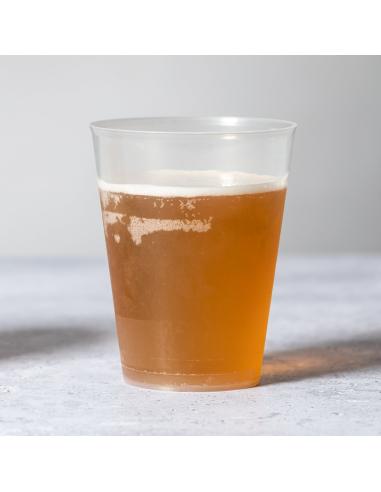 Vaso de PP reutilizable Ourense con acabado translúcido 500ml PERSONALIZABLE