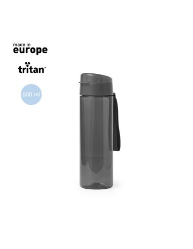 Botella agua reutilizable tritán Pamplona sin BPA con tapa y boquilla 600ml PERSONALIZABLE
