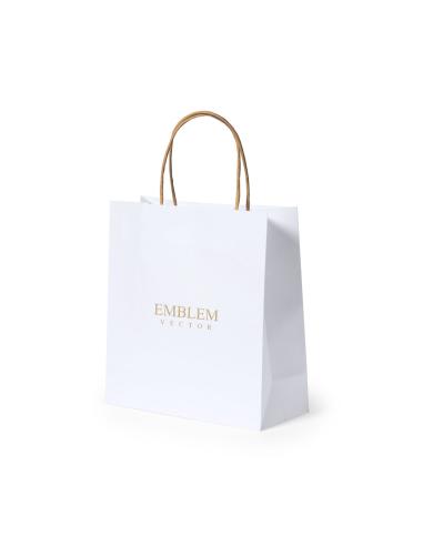 Bolsa de papel reciclado pequeña Tarragona 100g/m2 PERSONALIZABLE