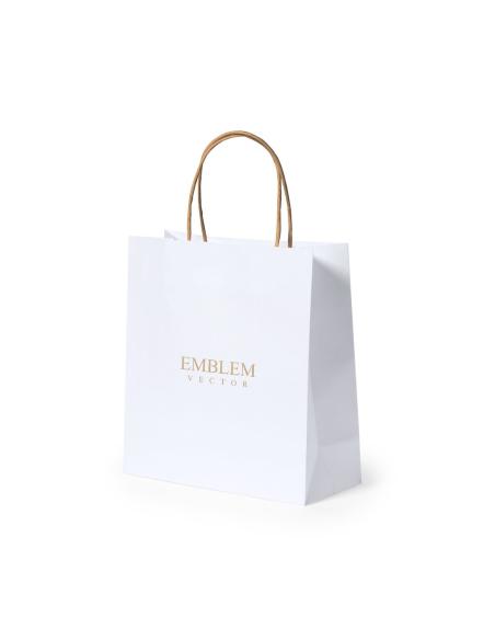 Bolsa de papel reciclado pequeña Tarragona 100g/m2 PERSONALIZABLE