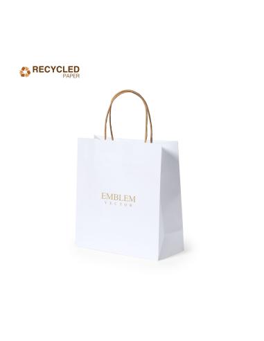 Bolsa de papel reciclado pequeña Tarragona 100g/m2 PERSONALIZABLE