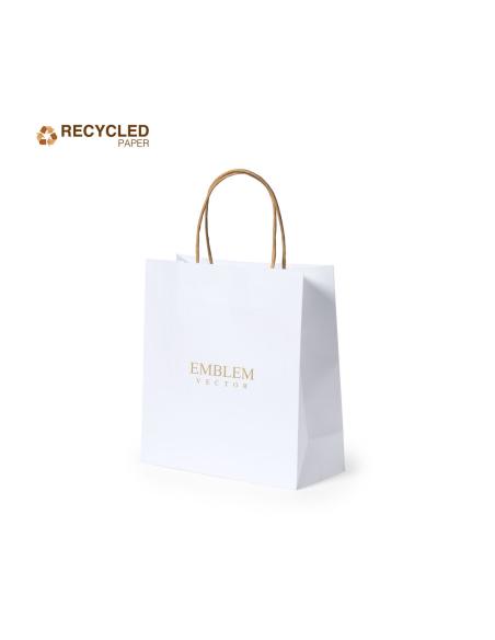 Bolsa de papel reciclado pequeña Tarragona 100g/m2 PERSONALIZABLE