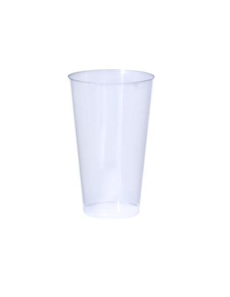 Vaso de PP reutilizable Basildon con acabado translúcido flexible 450ml PERSONALIZABLE