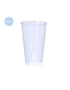 Vaso de PP reutilizable Basildon con acabado translúcido flexible 450ml PERSONALIZABLE 2