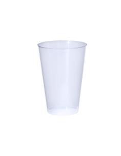 Vaso de PP reutilizable Bamako con acabado translúcido flexible 380ml PERSONALIZABLE