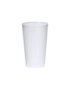 Vaso de PP reutilizable Bangui con acabado translúcido 330ml PERSONALIZABLE