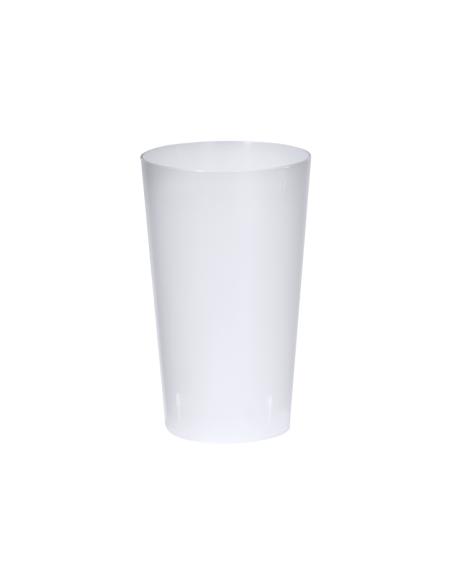 Vaso de PP reutilizable Bangui con acabado translúcido 330ml PERSONALIZABLE