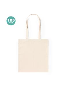 Bolsa de tela Moree algodón 105g/m2 natur asas largas PERSONALIZABLE 2