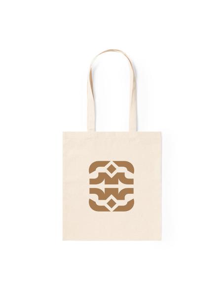 Bolsa de tela Moree algodón 105g/m2 natur asas largas PERSONALIZABLE