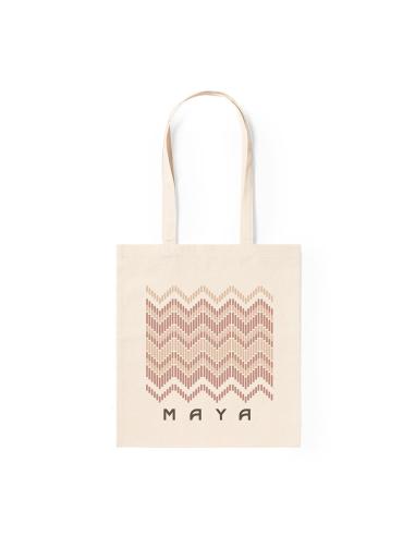 Bolsa de tela Moree algodón 105g/m2 natur asas largas PERSONALIZABLE