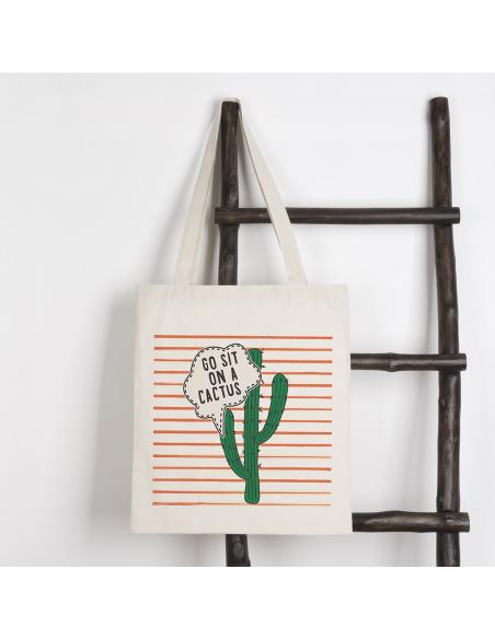 Bolsa de tela Moree algodón 105g/m2 natur asas largas PERSONALIZABLE
