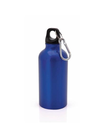Botella agua de aluminio Mittagong con mosquetón sin BPA 400ml PERSONALIZABLE