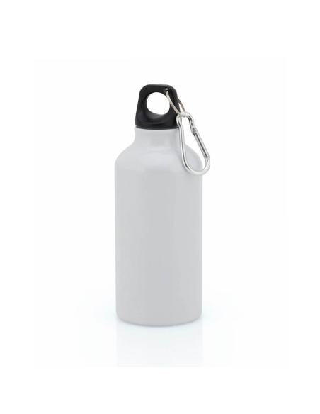 Botella agua de aluminio Mittagong con mosquetón sin BPA 400ml PERSONALIZABLE