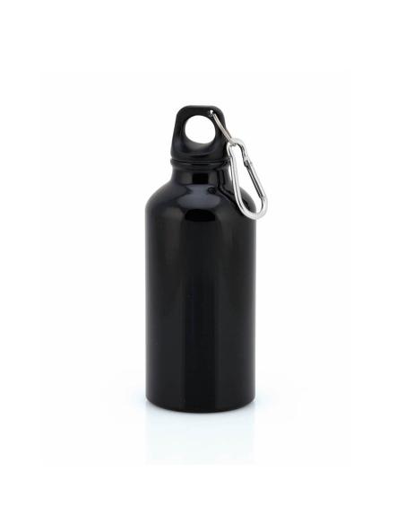 Botella agua de aluminio Mittagong con mosquetón sin BPA 400ml PERSONALIZABLE