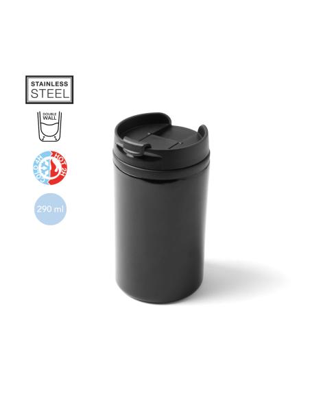 Taza térmica de acero inoxidable San Marino doble capa sin BPA 290ml PERSONALIZABLE