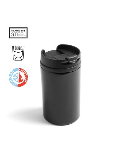 Taza térmica de acero inoxidable San Marino doble capa sin BPA 290ml PERSONALIZABLE
