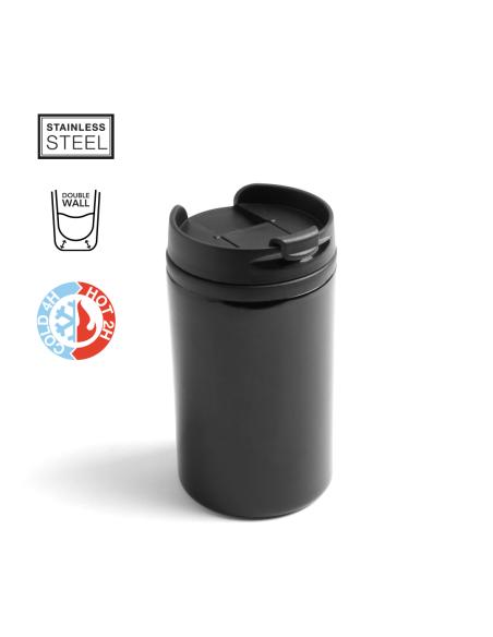 Taza térmica de acero inoxidable San Marino doble capa sin BPA 290ml PERSONALIZABLE