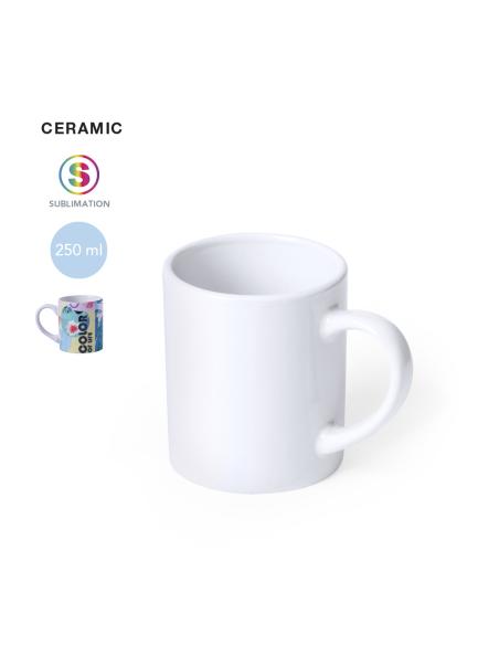 Taza cerámica Florencia clásica especial sublimación 250ml PERSONALIZABLE