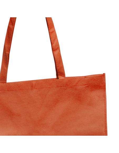 Bolsa de non-woven Watford 80g/m2 asas largas y fuelle varios colores PERSONALIZABLE