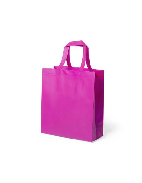 Bolsa Gwangju de non-woven 110g/m2 asas cortas y fuelle varios colores muy resistente PERSONALIZABLE
