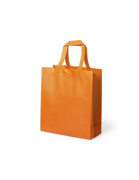 Bolsa Gwangju de non-woven 110g/m2 asas cortas y fuelle varios colores muy resistente PERSONALIZABLE