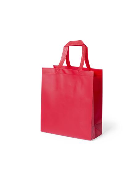 Bolsa Gwangju de non-woven 110g/m2 asas cortas y fuelle varios colores muy resistente PERSONALIZABLE