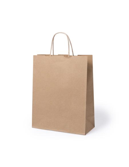Bolsa de papel reciclado Barrow mediana 100g/m2 kraft PERSONALIZABLE