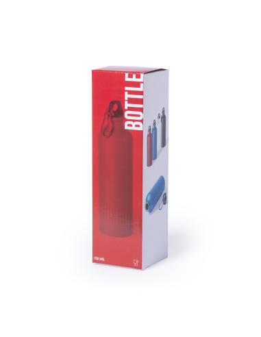 Botella agua de aluminio Siegen con mosquetón sin BPA 800ml PERSONALIZABLE