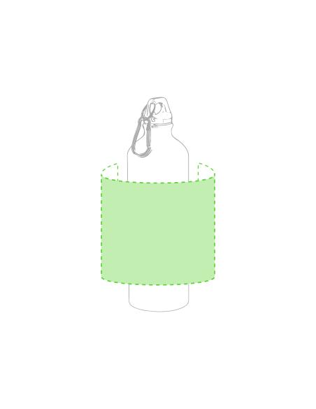 Botella agua de aluminio Siegen con mosquetón sin BPA 800ml PERSONALIZABLE