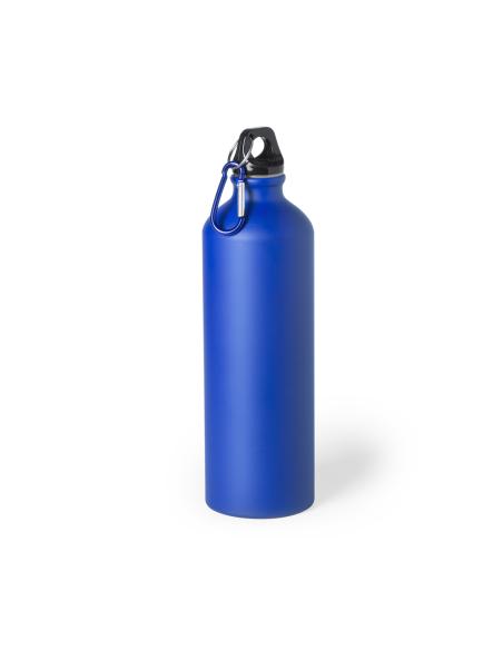 Botella agua de aluminio Siegen con mosquetón sin BPA 800ml PERSONALIZABLE