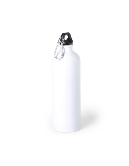 Botella agua de aluminio Siegen con mosquetón sin BPA 800ml PERSONALIZABLE
