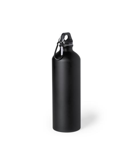 Botella agua de aluminio Siegen con mosquetón sin BPA 800ml PERSONALIZABLE