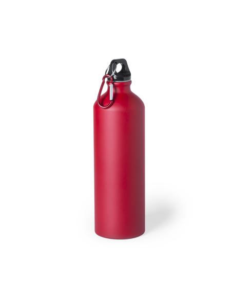 Botella agua de aluminio Siegen con mosquetón sin BPA 800ml PERSONALIZABLE