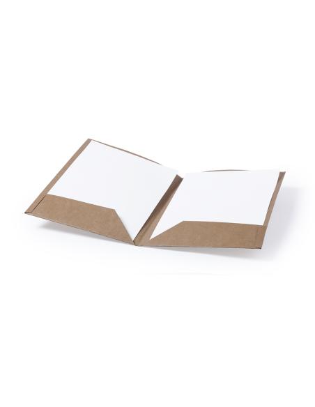 Carpeta porta documentos A4 Reading de cartón reciclado con solapas interiores PERSONALIZABLE