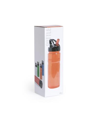 Botella agua reutilizable tritán Tarrasa sin BPA con pajita 650ml PERSONALIZABLE