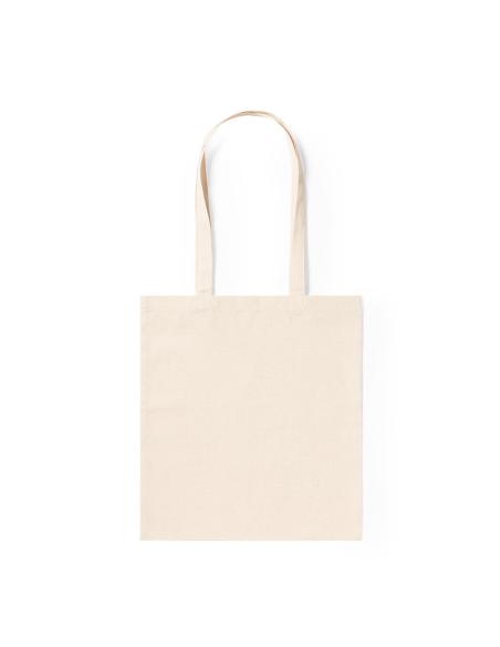 Bolsa de tela Badajoz algodón 140g/m2 natur asas largas PERSONALIZABLE