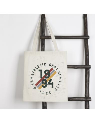 Bolsa de tela Badajoz algodón 140g/m2 natur asas largas PERSONALIZABLE